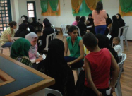  بالصور: روضة أحباب الله تنظم اجتماعاً للأهالي بمناسبة انتهاء العام في مركز هيرش